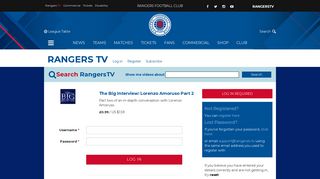 Rangers Football Club, Official Website - Rangers TV