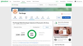 The Range Web Developer Salaries in Plymouth, UK | Glassdoor