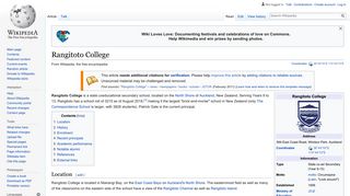 Rangitoto College - Wikipedia