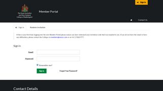 Sign In - Home · RANZCR Member Portal