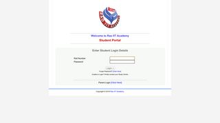 Student Login - Rao IIT Academy