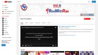 Rao IIT Academy - YouTube