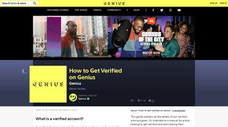 Genius – How to Get Verified on Genius | Genius