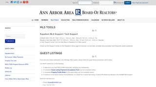 Ann Arbor Area Board of REALTORS® - MLS Tools