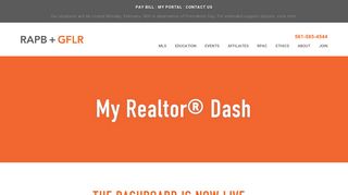 My Realtor® Dash — RAPB + GFLR