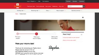 Tracked returns | Royal Mail Group Ltd