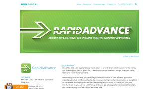 RapidAdvance - POS Portal