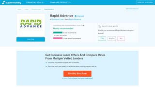 Rapid Advance Reviews - Business Loans - SuperMoney