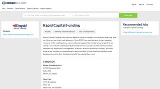 Work at Rapid Capital Funding | CareerBuilder