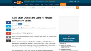 Rapid Crush Changes the Game for Amazon Private Label Sellers ...