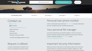 Contact Us - Rapid Loans