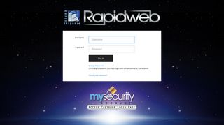 Rapidweb: Log in