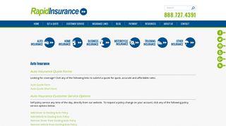 Auto Insurance Policy in California and Arizona - Rapid Insurance