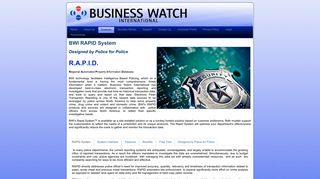 Business Watch International - BWI RAPID System
