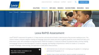 Lexia RAPID Assessment | K-12 adaptive universal screener