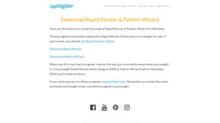 Download Rapid Resizer & Pattern Wizard