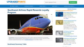 Southwest Airlines Rapid Rewards Loyalty ... - Upgraded Points