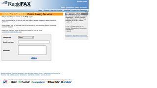 Online Faxing Services | Contact | RapidFAX