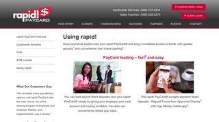 Using rapid! - rapid! PayCard