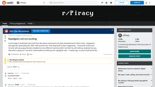 Rapidgator.net not working : Piracy - Reddit