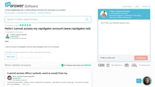 I cannot access my rapidgator account (www.rapidgator.net) on my ...