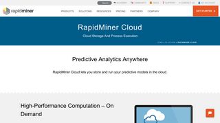 RapidMiner Cloud | RapidMiner