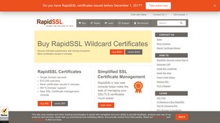 RapidSSL: SSL Certificates | Buy Wildcard SSL Certificates