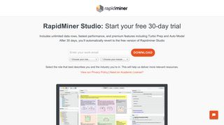 Download Rapidminer Studio | RapidMiner