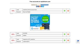 rapidshare.com - free accounts, logins and passwords