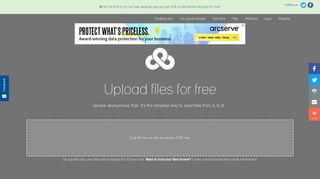 Uploadfiles.io - Upload files, for free, securely, anonymously, without ...