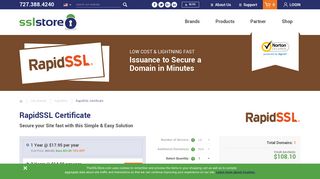 Rapid SSL Certificate - A Domain Validated SSL from RapidSSL CA ...
