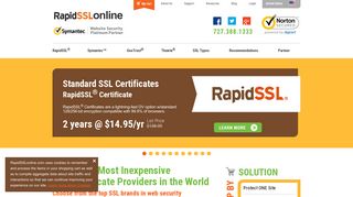 Cheap SSL Certificates: Buy RapidSSL Certificate & Save 74%