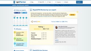 RapidVPN Review & Test 2019 - Keep This in Mind Before Buying