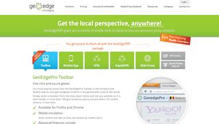 Proxy Toolbar, Mobile Apps, VPN & Web-Proxy | GeoEdge