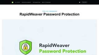 RapidWeaver Password Protection - The Realmac Blog