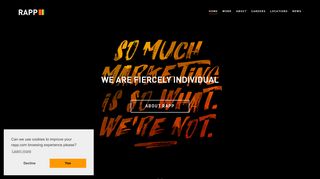RAPP.com: WE ARE FIERCELY INDIVIDUAL