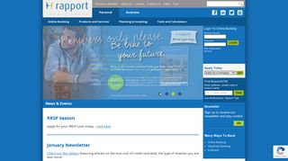 Rapport Credit Union - Personal Banking