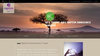 Raptim Humanitarian Travel USA: not-for-the-profit travel agency