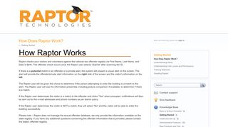 How Does Raptor Work? – Raptor Client Portal