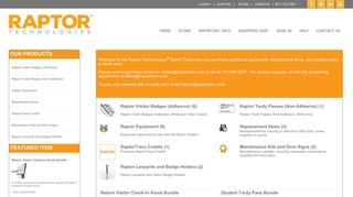 Raptor Technologies, LLC
