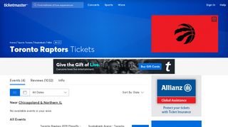 Toronto Raptors Tickets | Single Game Tickets ... - Ticketmaster