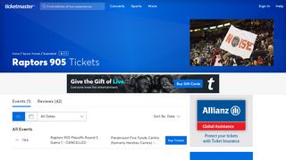 Raptors 905 Tickets | Single Game Tickets & Schedule | Ticketmaster.ca
