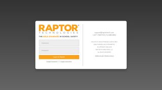 Login - Raptor Technologies