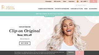 Buy human Hair Extensions online from Rapunzel of Sweden