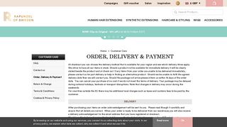 Shipping & Payment | Rapunzel of Sweden