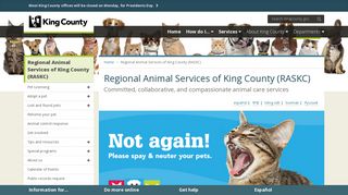 Regional Animal Services of King County (RASKC) - King County