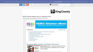 RASKC Volunteer eNews| Issue 19 | September 2018 - GovDelivery