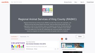 Regional Animal Services of King County (RASKC) Events | Eventbrite