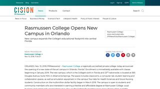 Rasmussen College Opens New Campus in Orlando - PR Newswire