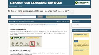 How do I make a tuition payment? How do I know how much I need ...